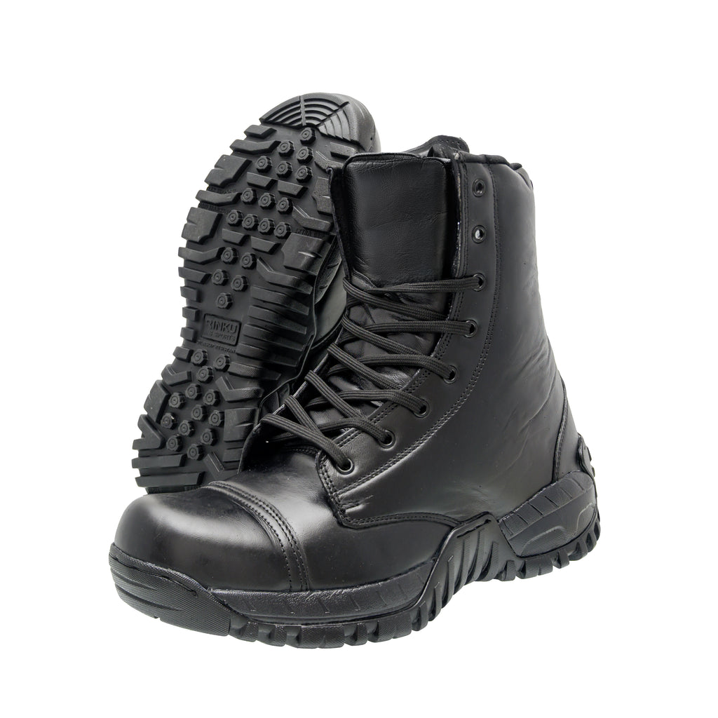 Black High Ankle Zip Toe