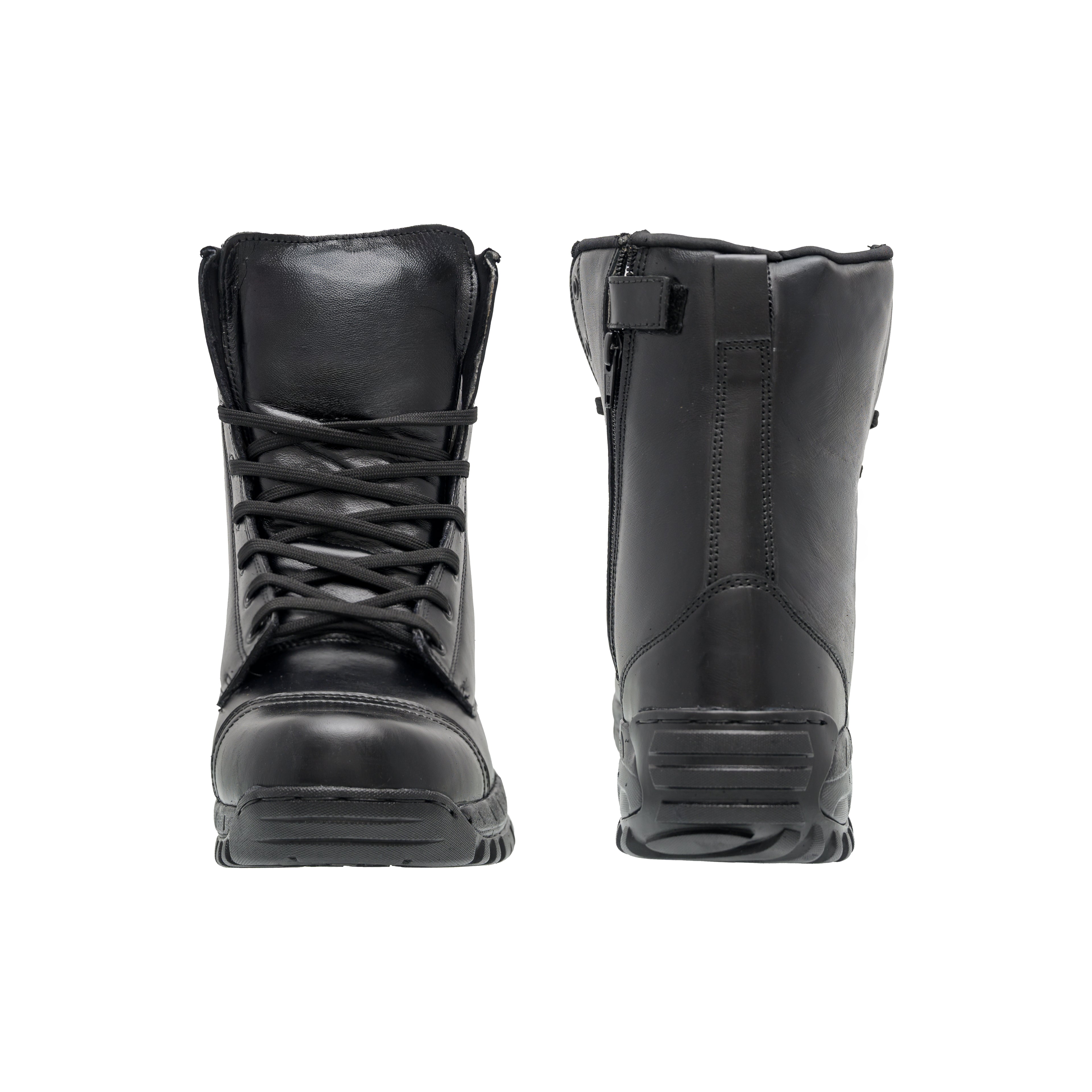 Black High Ankle Zip Toe