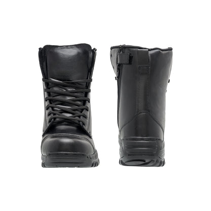 Black High Ankle Zip Toe