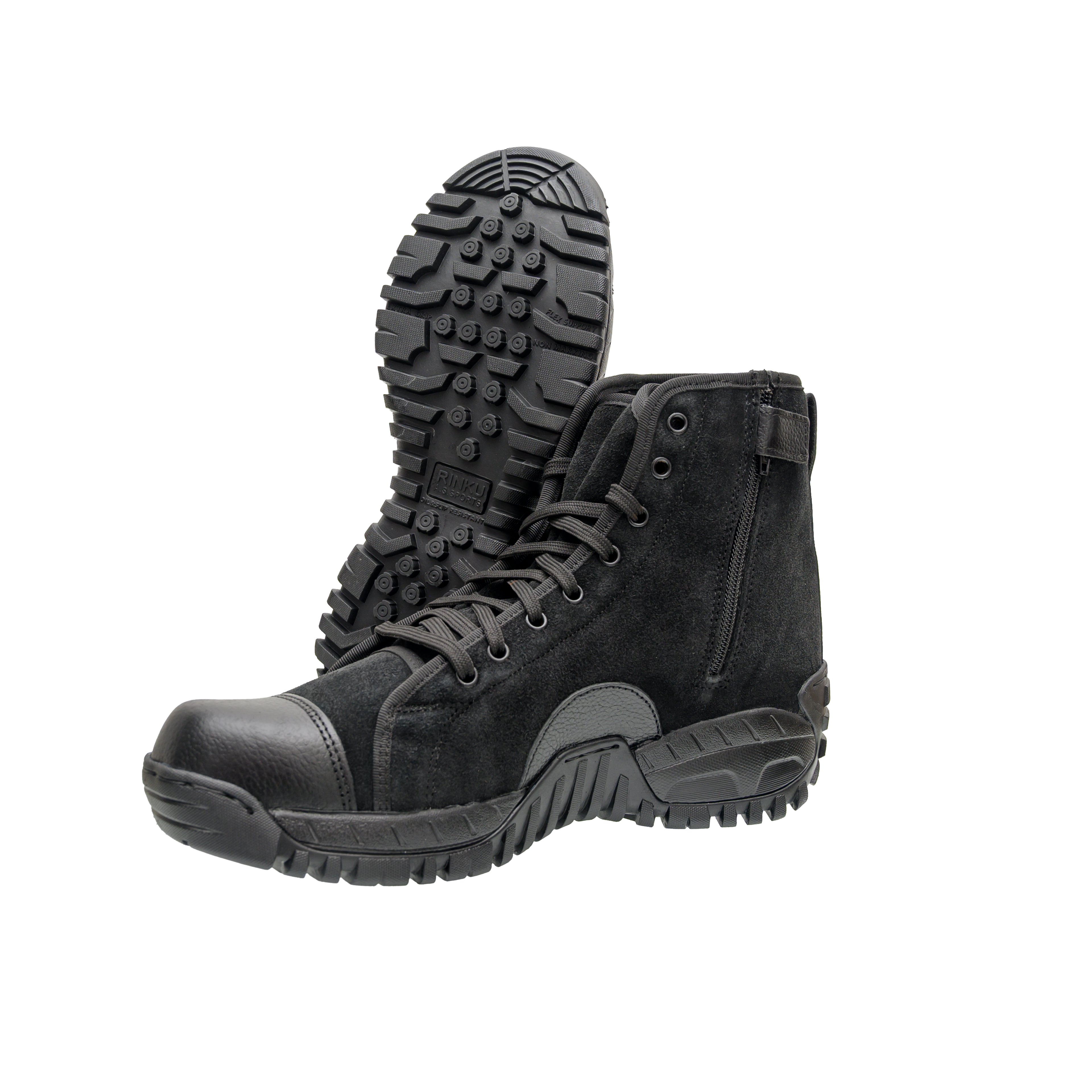 Black Saber Zip Shoes