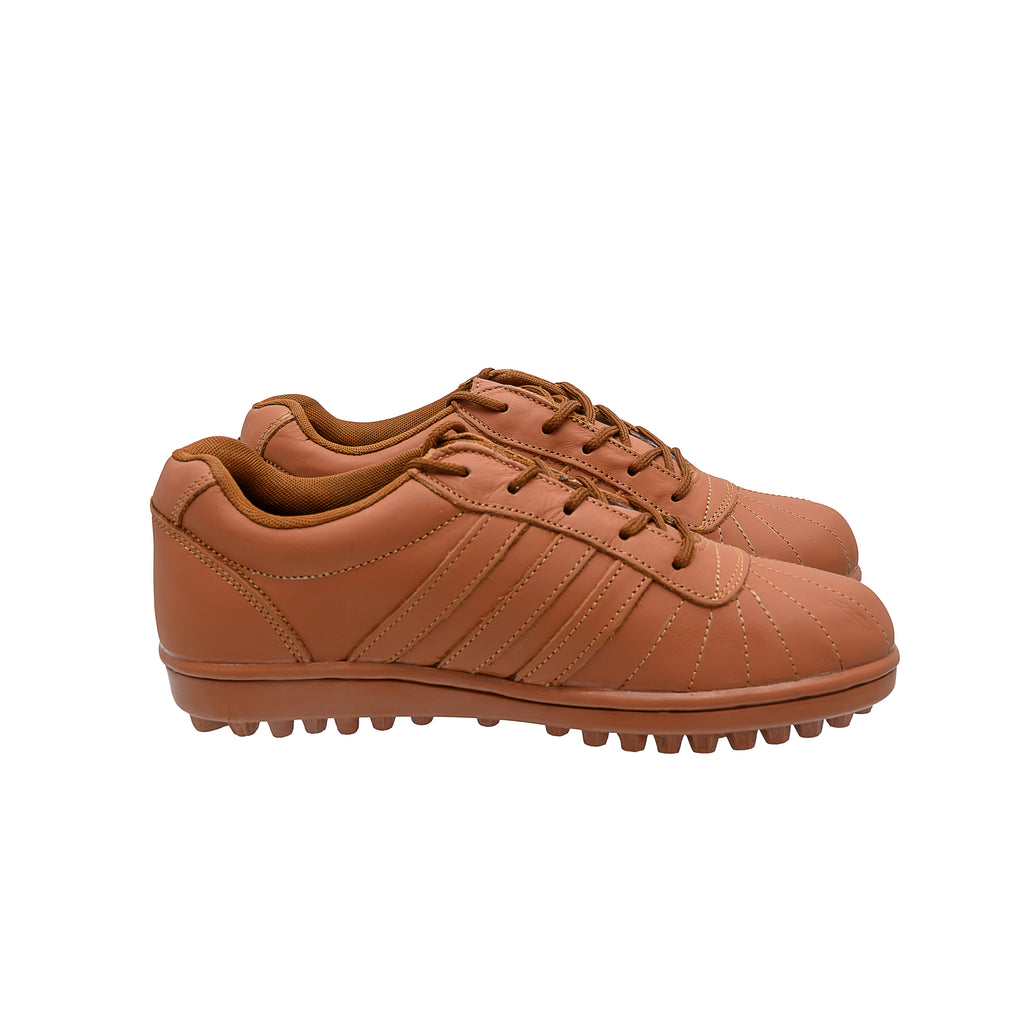 Brown Full Leather Cut Shoes