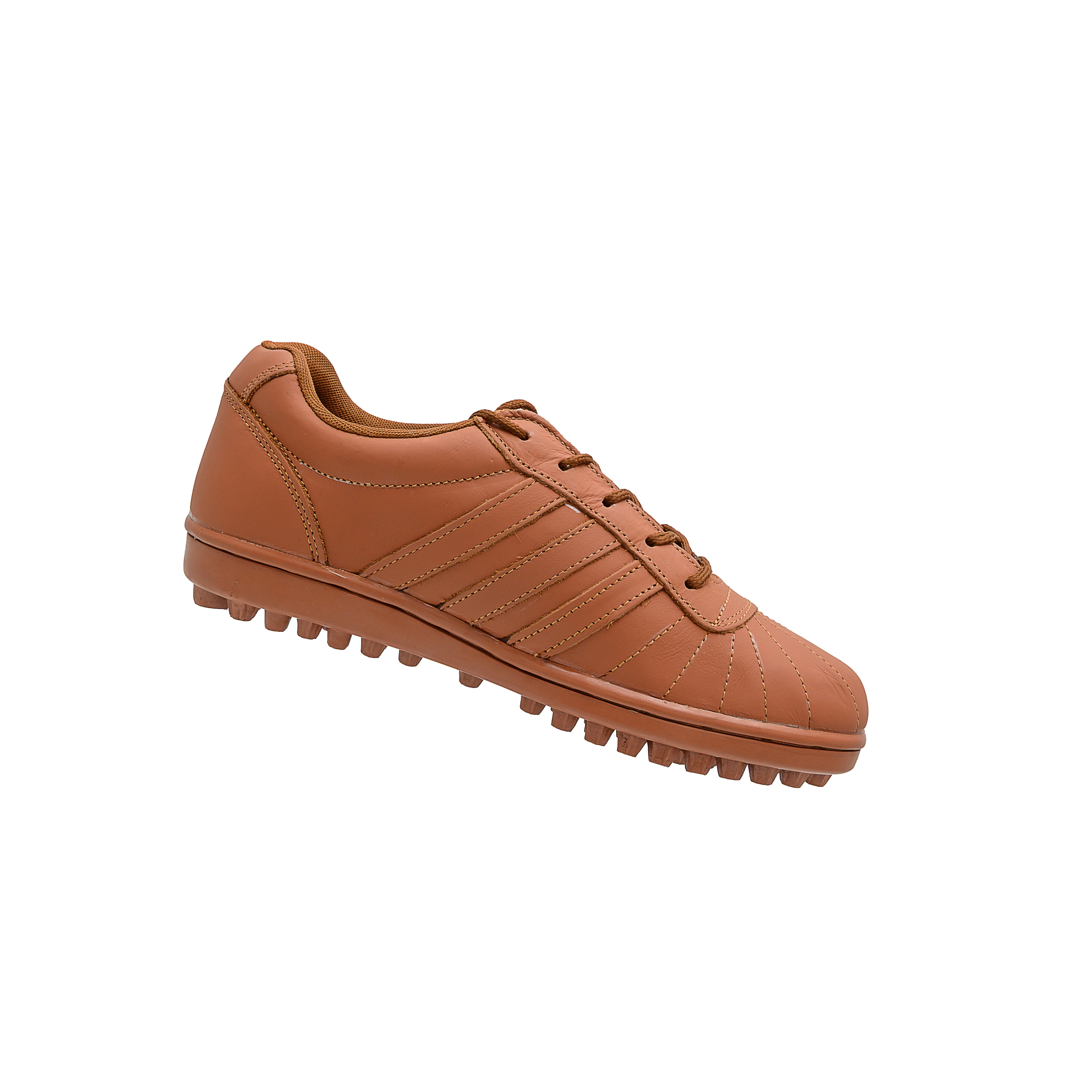 Brown Full Leather Cut Shoes