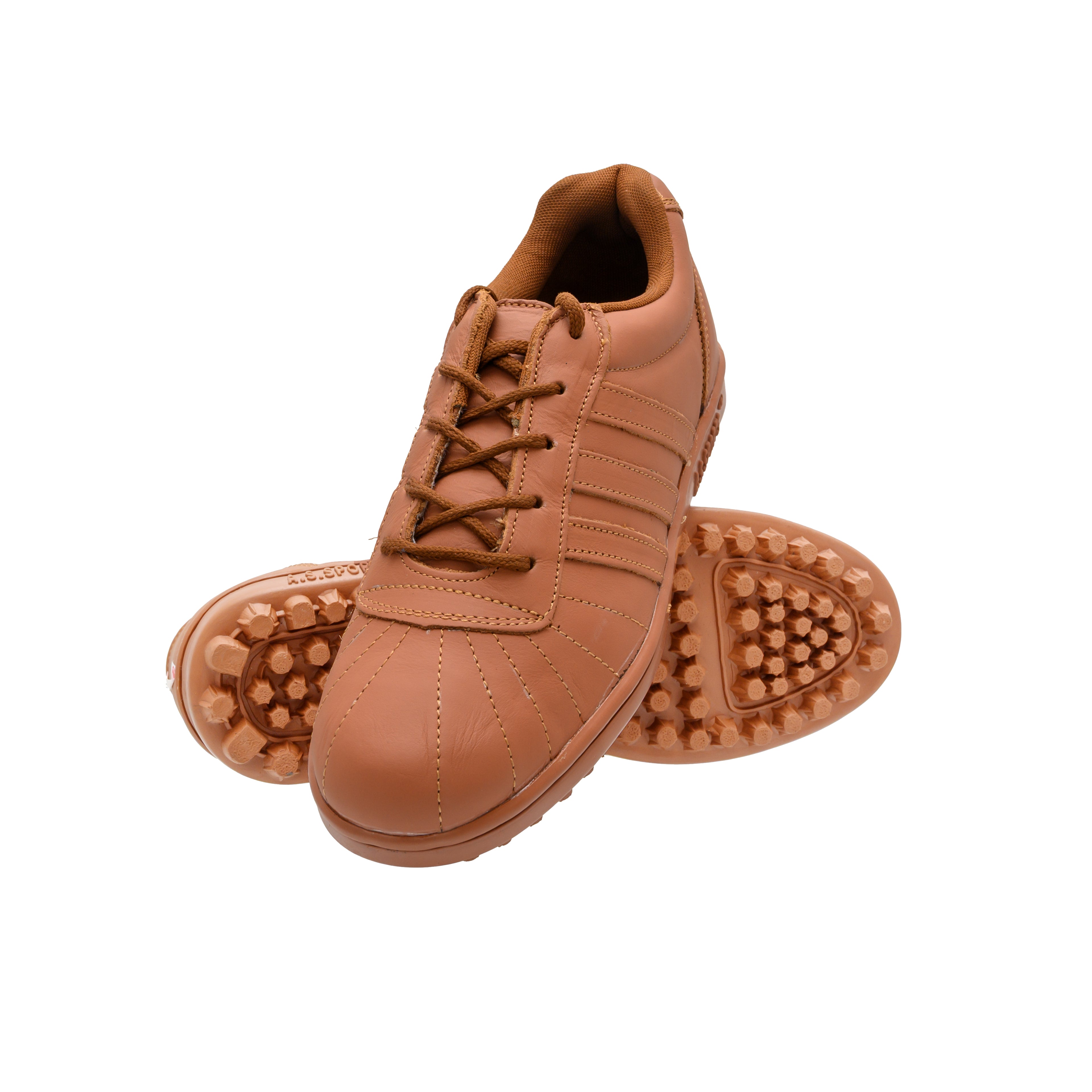 Brown Full Leather Cut Shoes